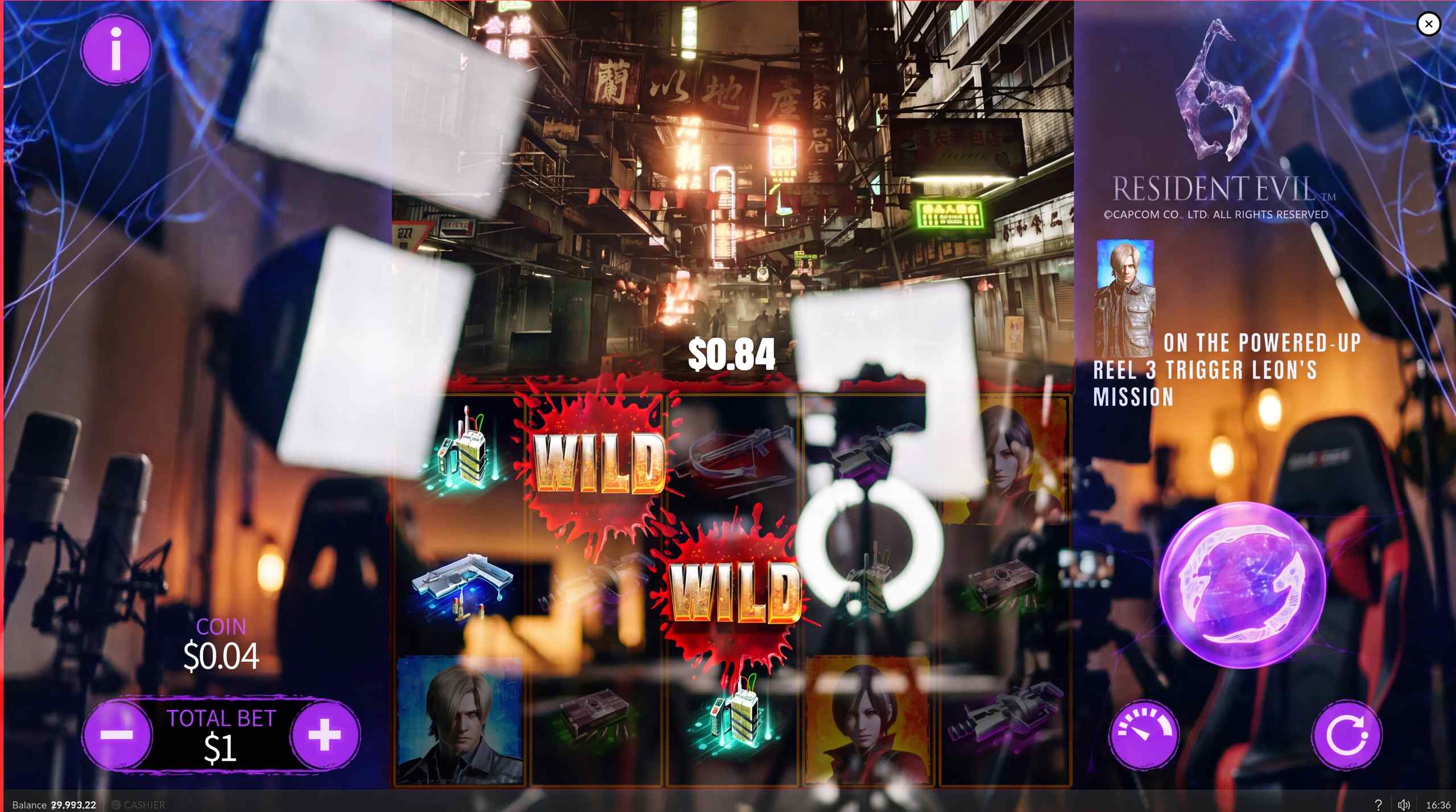 Gameplay from Resident Evil 6 slot.